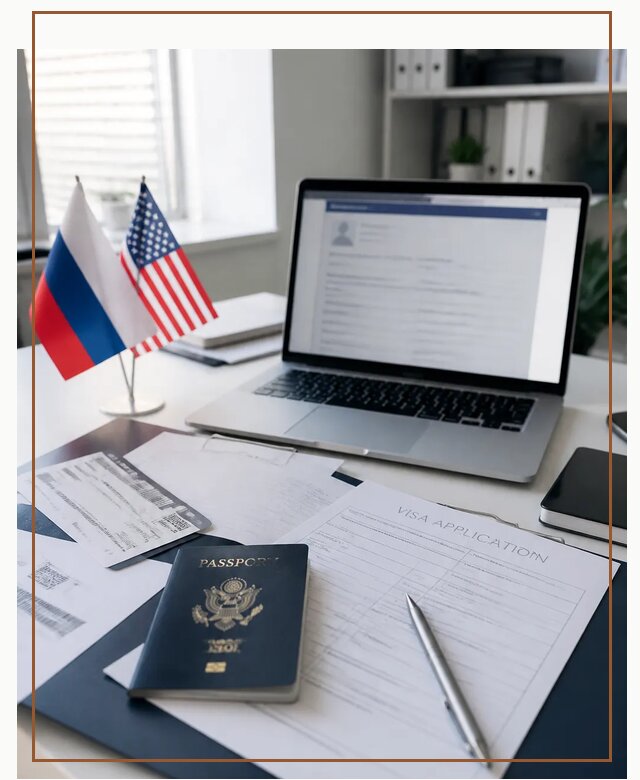Оформление визы в США для туристов и бизнеса в Кохме