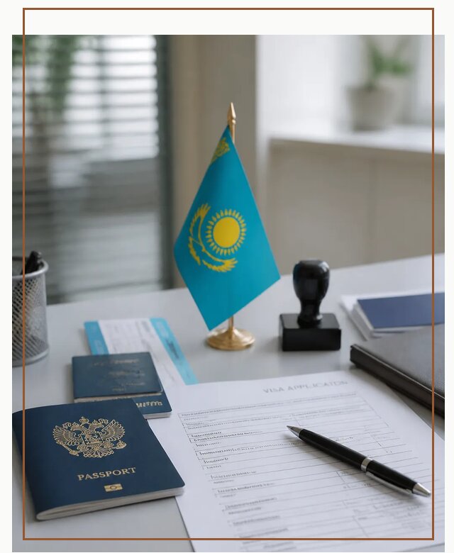 Оформление визы в Казахстан для поездки и работы в Кохме
