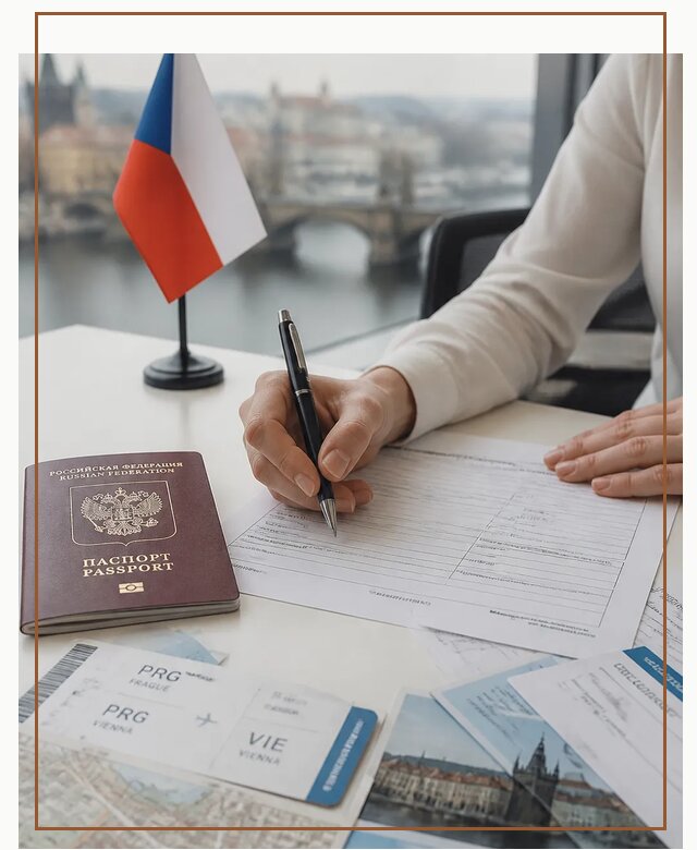 Оформление визы в Чехию под ключ для поездки в Кохме