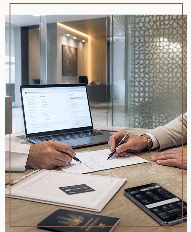 Открытие счета и банковской карты в ОАЭ в Кохме